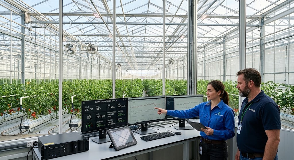 AI-optimized cultivation control room